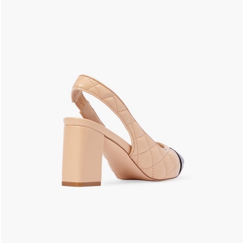 JustFab Edith Quilted Sling-Back Pumps - Size 11 - Picture 5 of 11